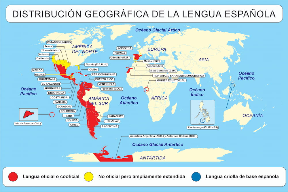 Spanish language varieties